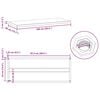 vidaXL Wall Shelves 2 pcs 100x40 cm Black Stainless Steel