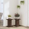 vidaXL Plant Stands 2 pcs Brown Oak 30x30x40 cm Engineered Wood