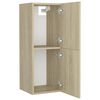 vidaXL Bathroom Furniture Set Sonoma Oak Engineered Wood