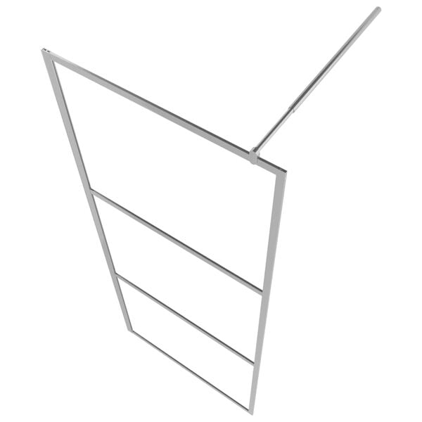 vidaXL Walk-in Shower Wall with Half Frosted ESG Glass 80x195 cm