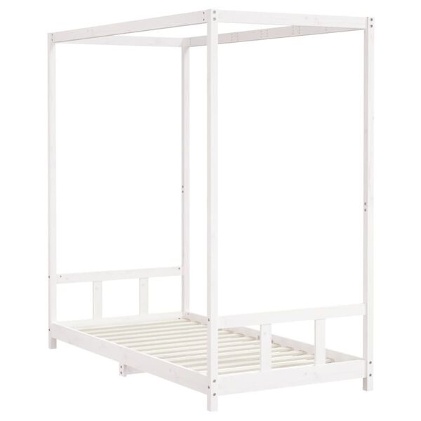 vidaXL Kids Bed Frame White 90x190 cm Solid Wood Pine