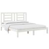 vidaXL Bed Frame without Mattress White 160x200 cm Solid Wood Pine