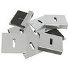 vidaXL Mirror Hold Bracket 2 pcs Nickel 35 x 30 x 8.3 mm Steel