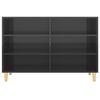 vidaXL Sideboard High Gloss Black 103.5x35x70 cm Engineered Wood