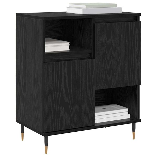 vidaXL Sideboard Black Oak 60 x 35 x 70 cm