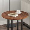 vidaXL Table Top Dark brown Ø 60 x 2.5 cm Solid oak wood