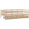 vidaXL Daybed with Drawers without Mattress 80x200 cm Solid Wood