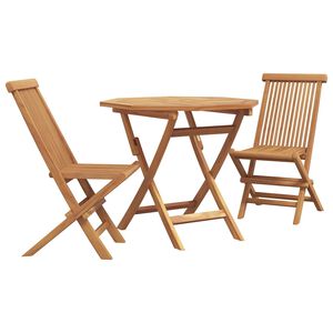 vidaXL Garden Dining Set 3 pcs Brown Solid Acacia Wood