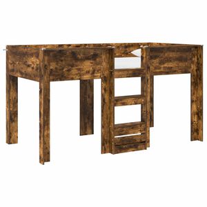 vidaXL Bunk Bed for Kids Smoked Oak 100 x 200 cm Engineered wood