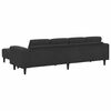 vidaXL Living Room Couch 3 pcs Black