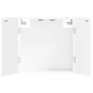vidaXL Dartboard Cabinet ALKMAAR High Gloss White Engineered Wood