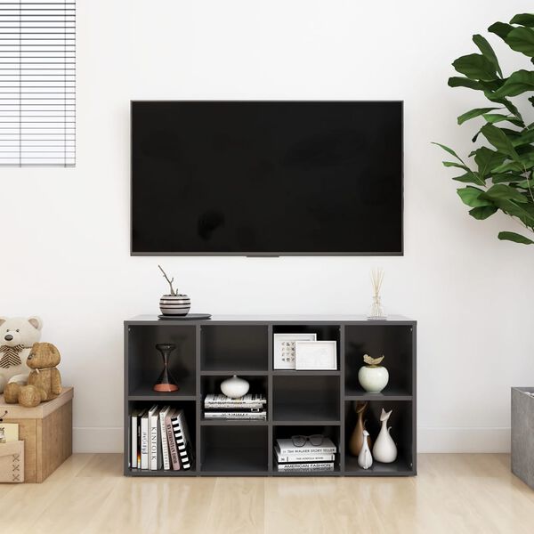 vidaXL Shoe Bench Grey 103x30x55 cm Engineered Wood