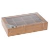 Excellent Houseware Tea Box with 8 Compartments Bamboo
