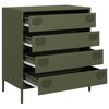 vidaXL Sideboard&nbsp;Olive Green 68x39x73.5 cm Cold-rolled Steel