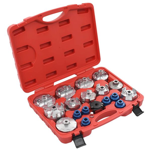 vidaXL 19 Piece Oil Filter Cap Set