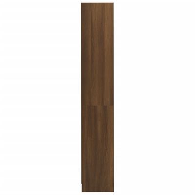 vidaXL 4-Tier Book Cabinet Brown Oak 80x24x142 cm Engineered Wood