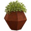 vidaXL Planter Rusty 100 x 100 x 80 cm Weathering Steel