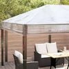vidaXL Gazebo Cover Replacement Transparent 400 x 300 x 32 cm PVC