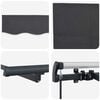 vidaXL Retractable Awning Anthracite 350 x 200 cm Fabric