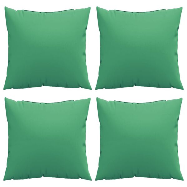 vidaXL Sofa Cushions 4 pcs Green 50x50 cm Fabric