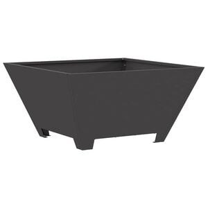 vidaXL Fire Bowl Black 60 x 60 x 30 cm Weathering Steel