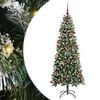 vidaXL Artificial Christmas Tree with 300 LEDs with Stand Green 180 cm
