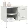 vidaXL TV Cabinet White 68x39x50.5 cm Steel