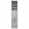 vidaXL Bathroom Cabinet with Roll Holder Concrete Grey 20.5x22x90 cm