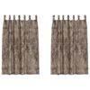 vidaXL Velvet Curtains 2 pcs Cappuccino 175 x 140 cm Velvet