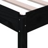 vidaXL Stack Bed without Mattress Black 90x200 cm Solid Wood Pine