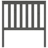 vidaXL Bed Headboard Grey 96x6x101 cm Solid Wood Pine