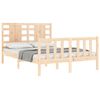 vidaXL Bed Frame without Mattress Double Solid Wood Pine