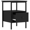 vidaXL Bedside Cabinets 2 pcs Black 34x36x50 cm Engineered Wood