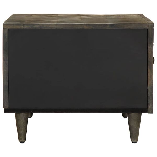 vidaXL Coffee Table Light Grey 80x50x40 cm Solid Wood Mango