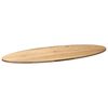 vidaXL Table Top 140x60x2 cm Solid Wood Oak Oval