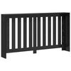 vidaXL Radiator Cover Black Oak 149 x 20 x 82 cm Engineered Wood