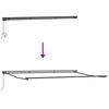 vidaXL Retractable Awning Black 500 x 300 cm Polyester and Metal