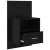 vidaXL Bedside Cabinet with Drawer 2 pcs Black Oak 50 x 32.5 x 80cm