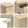 vidaXL Garage Cabinets 2 pcs Sonoma Oak Engineered Wood
