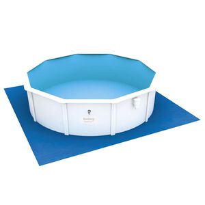 Bestway Pool Ground Cloth | Blue | Polyethylene | 488 x 488 cm