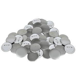 vidaXL 500 pcs Pinback Button Parts 58 mm