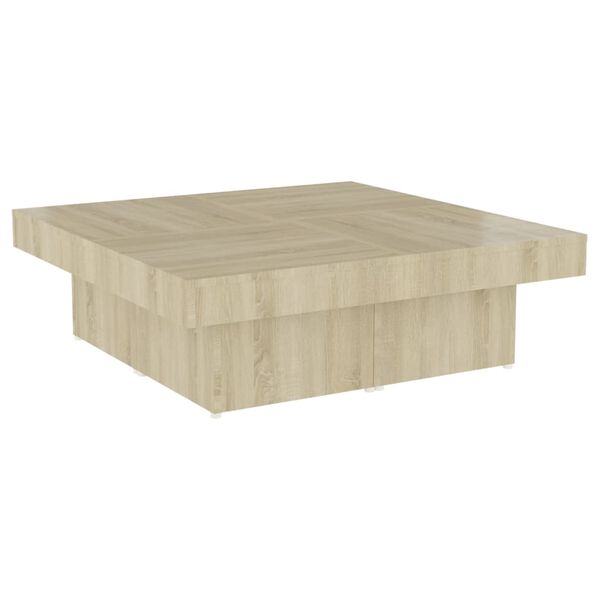 vidaXL Coffee Table Sonoma Oak 90x90x28 cm Engineered Wood