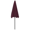 vidaXL Beach Parasol Bordeaux Red 200x125 cm