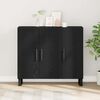 vidaXL Sideboard Black Oak 90 x 34 x 80 cm Engineered Wood