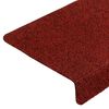 vidaXL Stair Mats Self-adhesive 10 pcs 65x21x4 cm Bordeaux Red Rectangular Edge