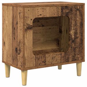 vidaXL Cat House Old Wood 51 x 30 x 52 cm Engineered Wood