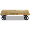 vidaXL Coffee Table Mango Wood 120x60x30 cm