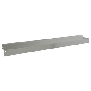 vidaXL Lawn Edging 10 pcs 100 x 10 x 8 cm Steel Silver