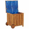 vidaXL Garden Storage Box with Wheels 60x50x58 cm Solid Wood Acacia