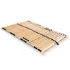 vidaXL Slatted Bed Base without Mattress with 28 Slats 7 Zones 120x200 cm
